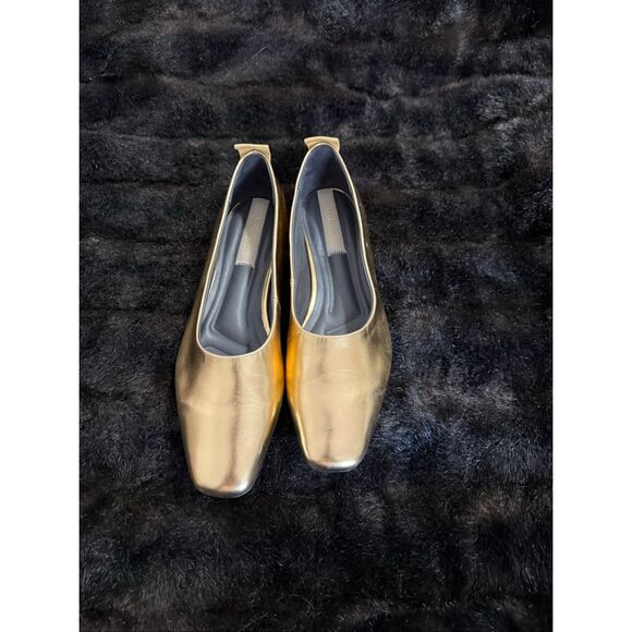 FRANCO SARTO Women's VANA Ballet Flats, Gold Metallic, Size US 10 - Picture 2 of 4
